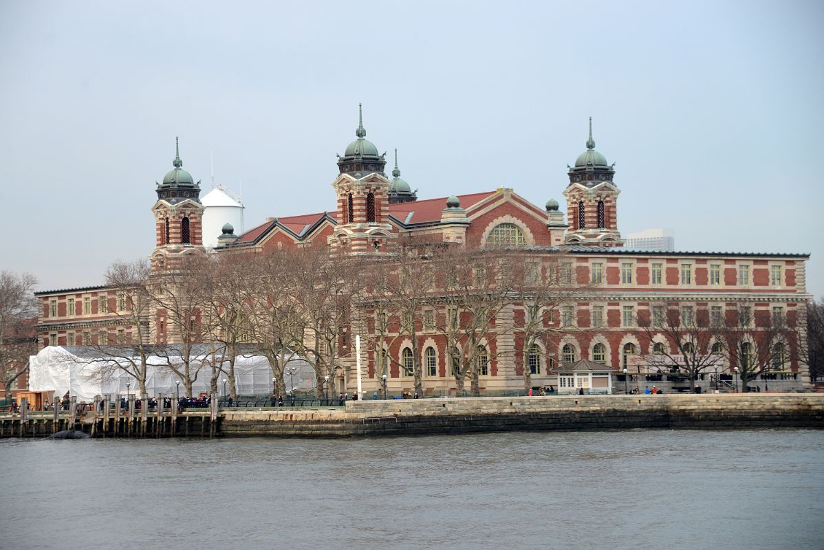 11-06 About To Dock On Ellis Island With Main Immigration Station Building